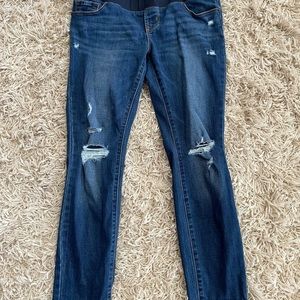 OLD NAVY Distressed Maternity skinny Jeans size 8